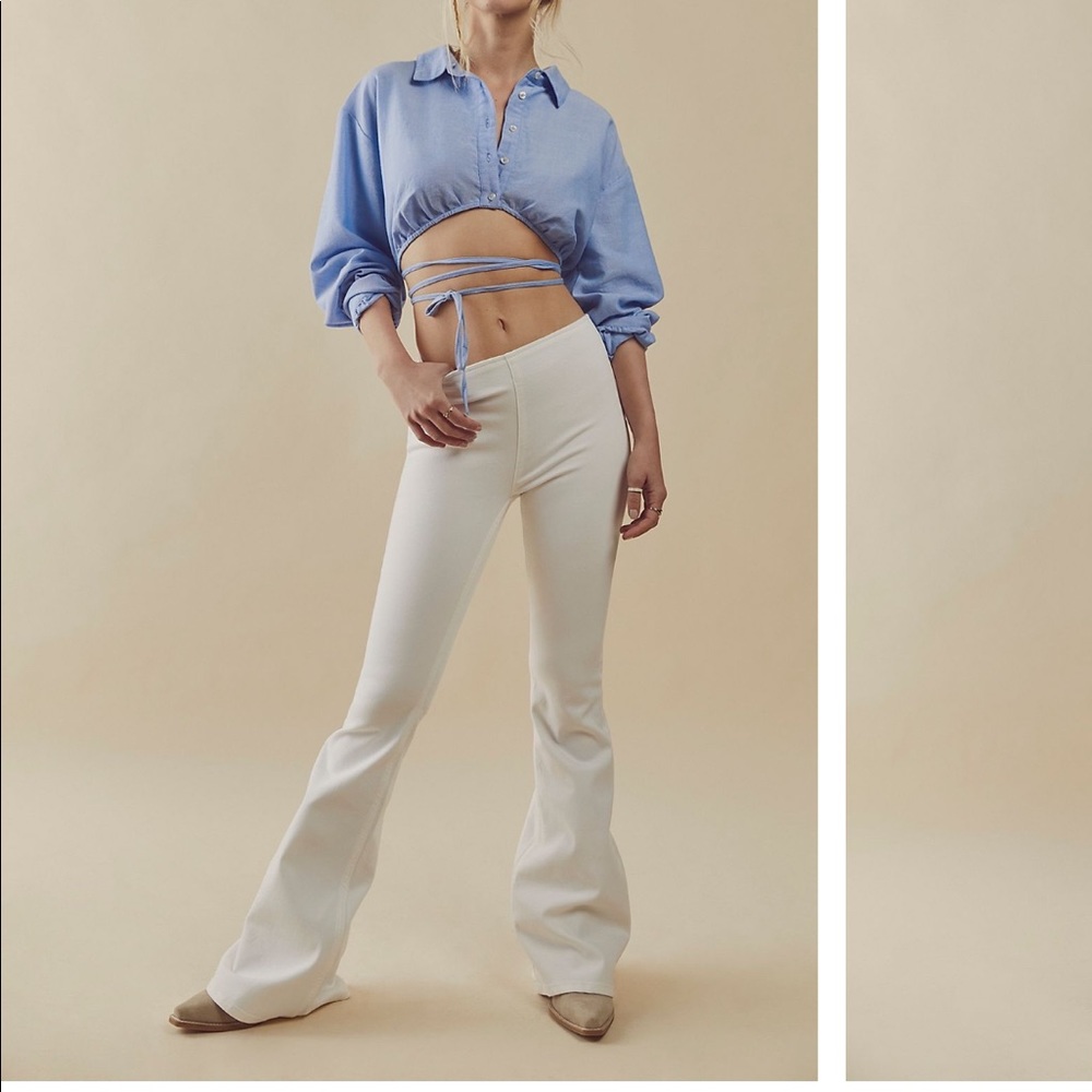 Free People Jeans- Penny Pull-On Flare Jeans